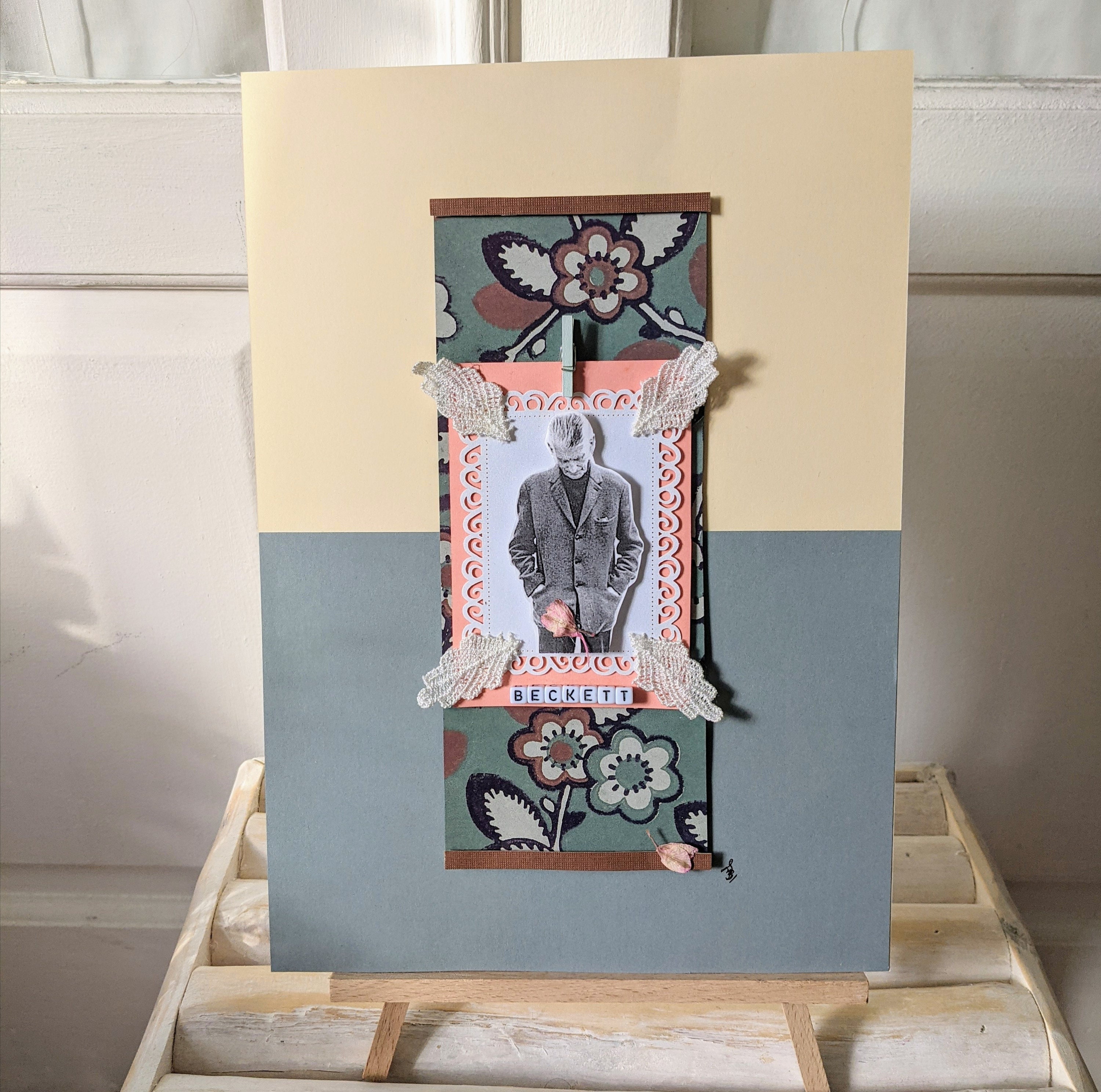 Samuel Beckett Art Mural Fait Main