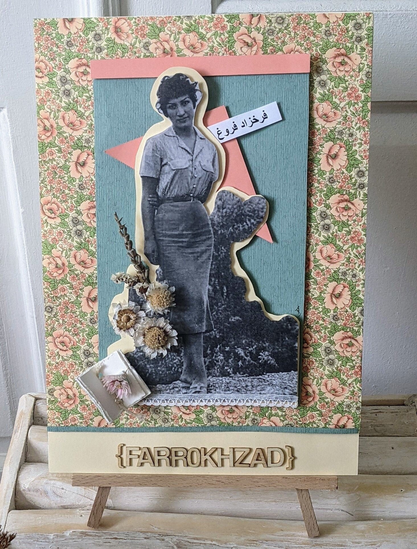 Forough Farrokhzad Art Mural Fait Main