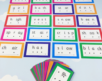 Phonics Flashcards: Blending & Reception Words (PDF Download)