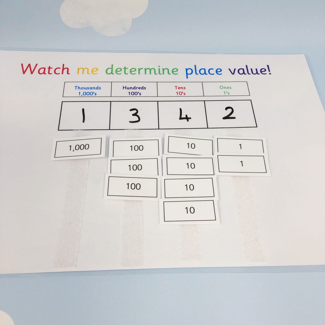 Place Value Learning Sheet KS2 Matching Activities - Etsy España