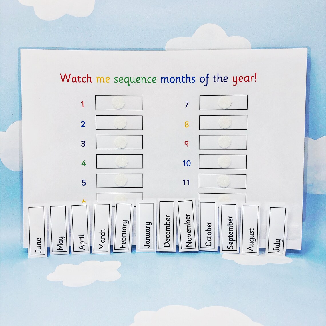 Learn Months of the Year Sequence Months Teaching Resource Etsy España
