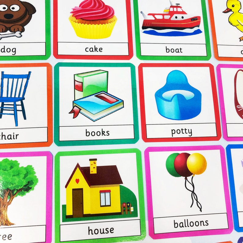 Printable Download First Words Flashcards Toddler Learning Preschool ...