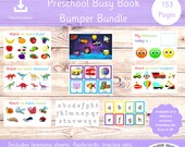 Preschool Busy Book Bundle: 153 Pages Learning Activities (PDF)