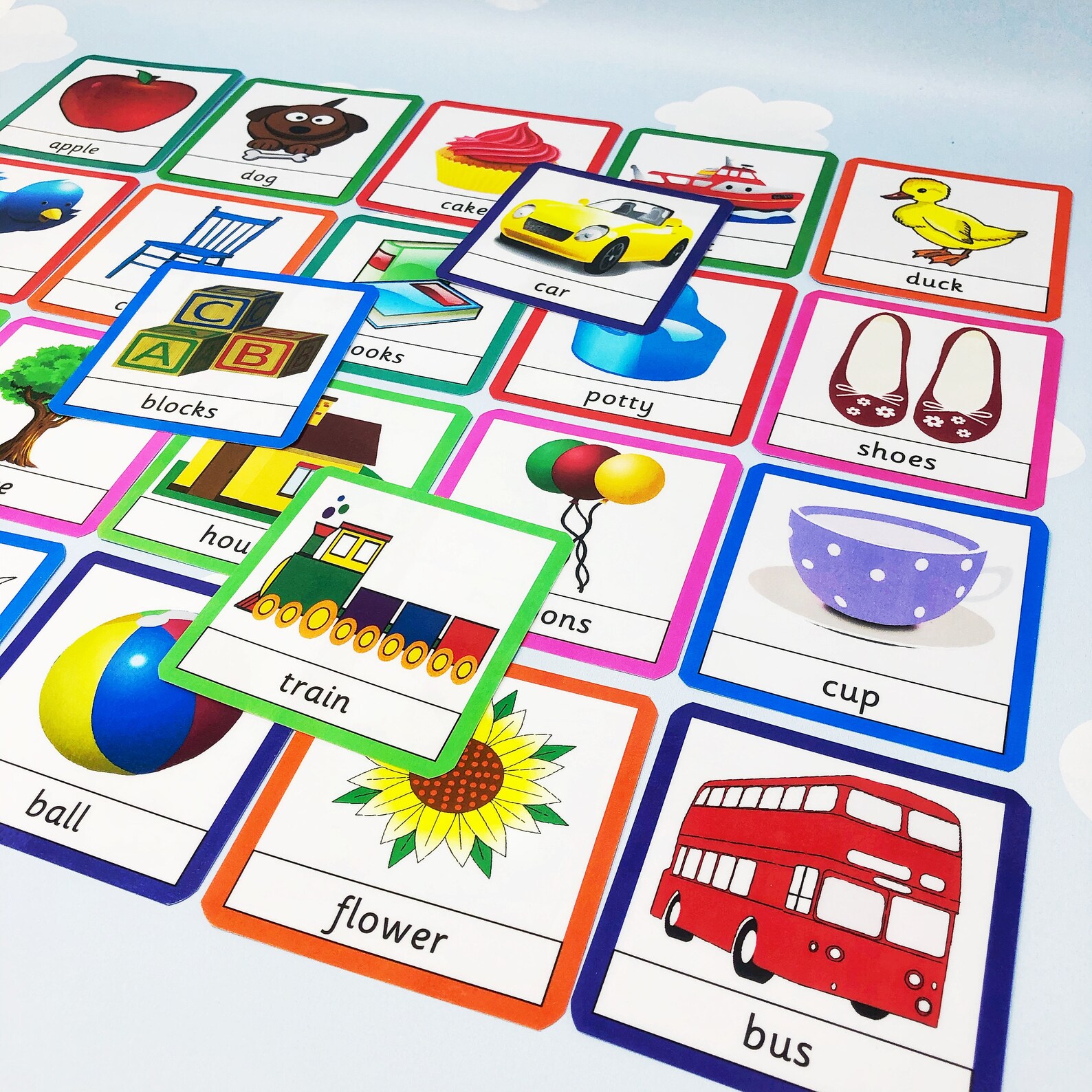 Printable Download First Words Flashcards Toddler Learning Preschool ...