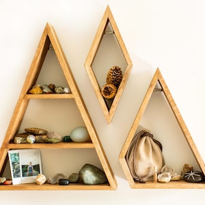 Floating Mountain Shelf - Mountain Wall Art, Essential Oil Storage Shelf, Boho Wall Decor, Mountain Shelf Nursery