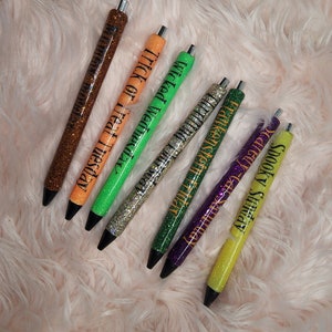 Swear Days of the Week Glitter Pen Inkjoyresin Pensassysarcastic