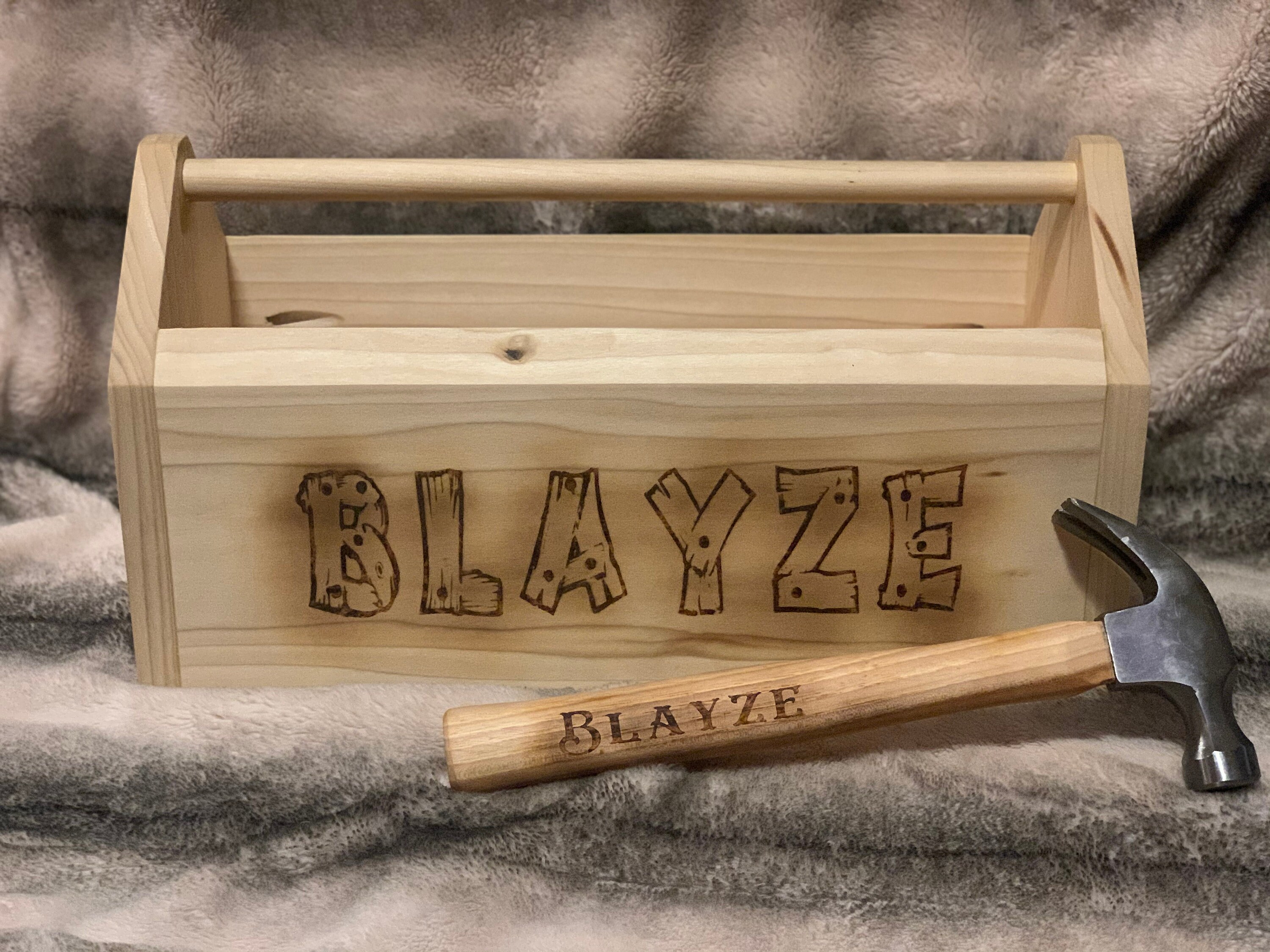 Handmade wooden toolbox Etsy