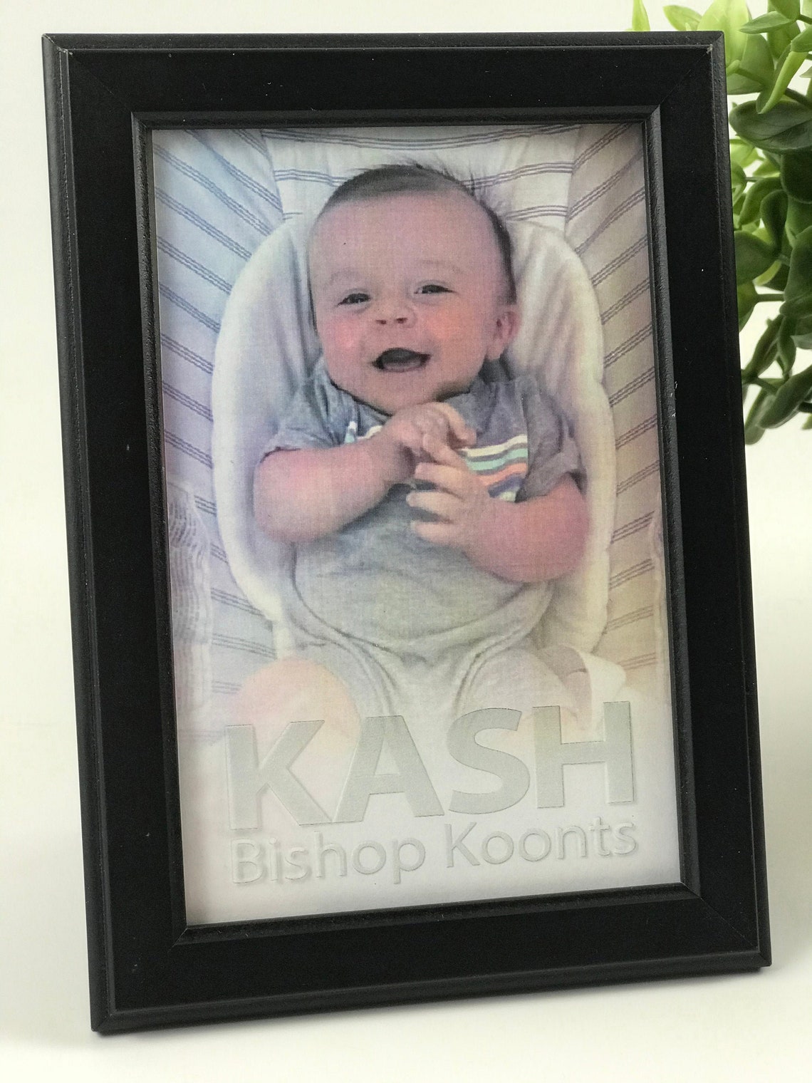 Personalized Glass Etched Photo Frame Etsy