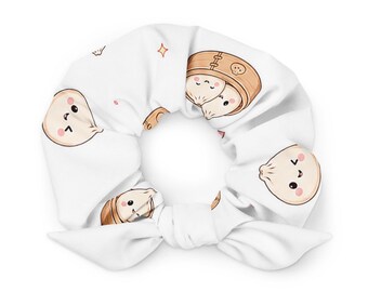 Niedliches Haargummi mit Teigtaschenmotiv | Kawaii-Haargummi | Haargummi mit Teigtaschenmuster | Süßes Haaraccessoire mit Lebensmittelmotiv | Japanisches Geschenk | Kawaii-Mode