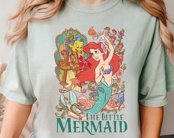 The Little Mermaid Shirt, Comfort Colors® Disney T-shirt, Women's Little Mermaid Ariel Shirt, Ariel Mermaid Shirt, Disney Ariel Shirt 160372