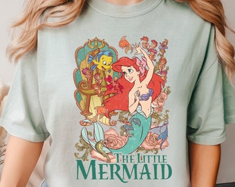 The Little Mermaid Shirt, Comfort Colors® Disney T-shirt, Women's Little Mermaid Ariel Shirt, Ariel Mermaid Shirt, Disney Ariel Shirt