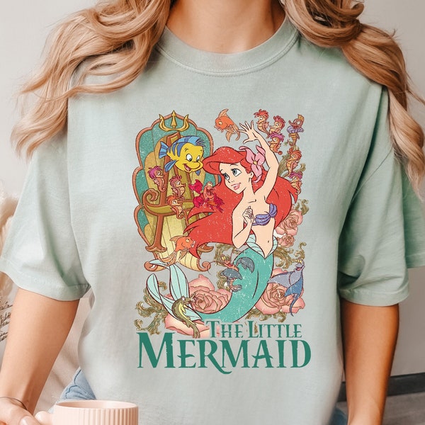 The Little Mermaid Shirt, Comfort Colors® Disney T-shirt, Women's Little Mermaid Ariel Shirt, Ariel Mermaid Shirt, Disney Ariel Shirt