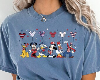 4th of July Mickey & Friends Shirt, Disney Family Shirt, Disney Trip Shirt, Disney 4th of July Shirt, 4th of July Mickey and Friends, 161397