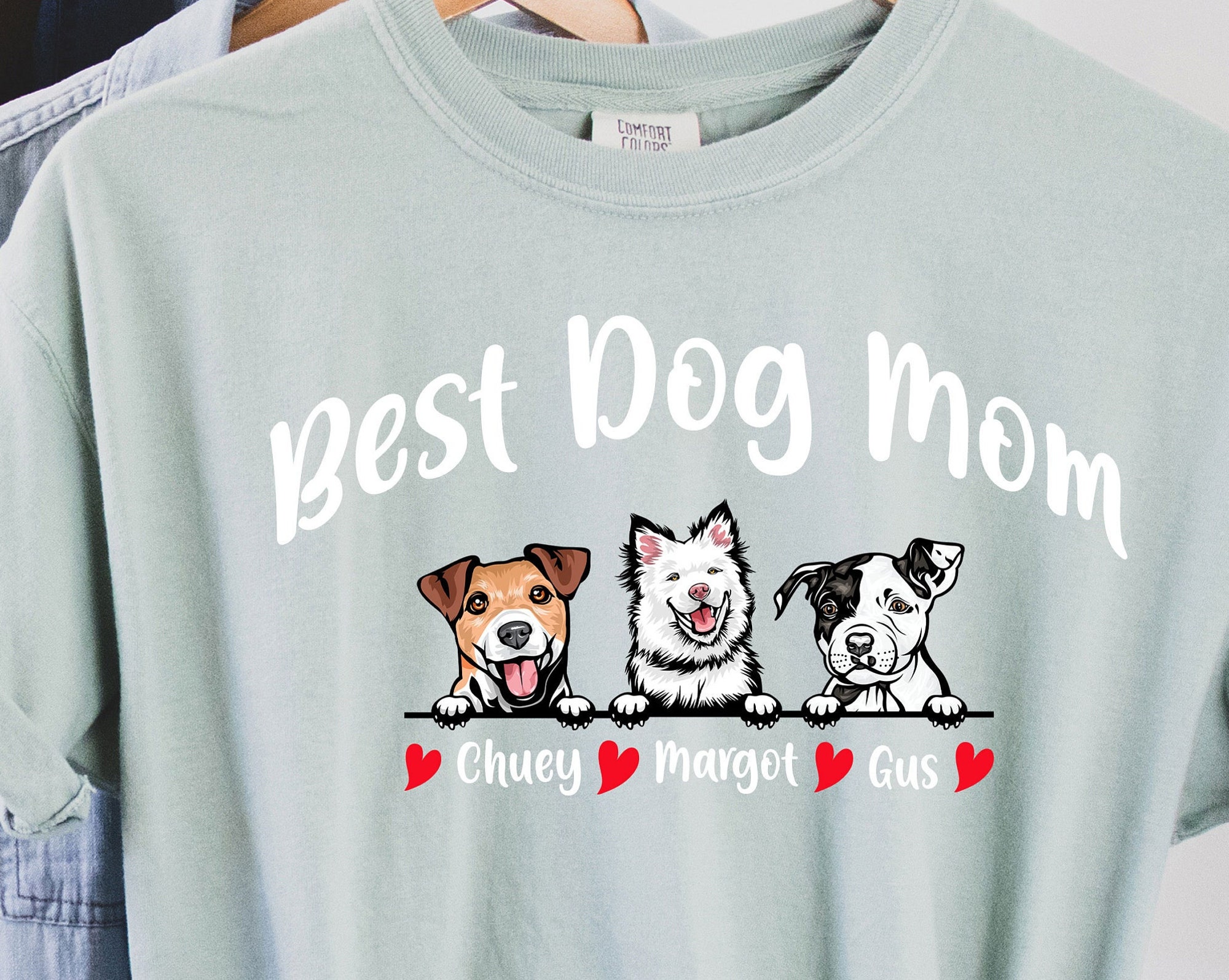 Best Dog Mom Shirt, Personalized Dog Mom Shirt
