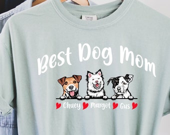Best Dog Mom Shirt, Comfort Colors Shirt, Custom Dog Mom Shirt, Valentines Day Gift, Valentines Day, Valentines Day Shirt, Valentines Day