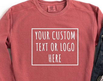 Crea tu propia sudadera, sudadera con colores cómodos, sudadera con logotipo personalizado, sudadera con texto personalizado, diseño personalizado, para pequeñas empresas.