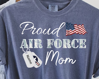 Proud US Air Force Family Shirt, Custom Proud Air Force Group Shirt, Us Air Force Dad Mom Shirt, Comfort Colors Shirt, Us Air Force Matching