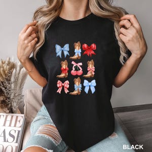 Coquette Cowboy Shirt, Comfort Colors, Western Cowgirl Shirt, Country Girl Shirt, Cowboy Boots Shirt, Cowgirl Shirt, Bow Shirt 163308