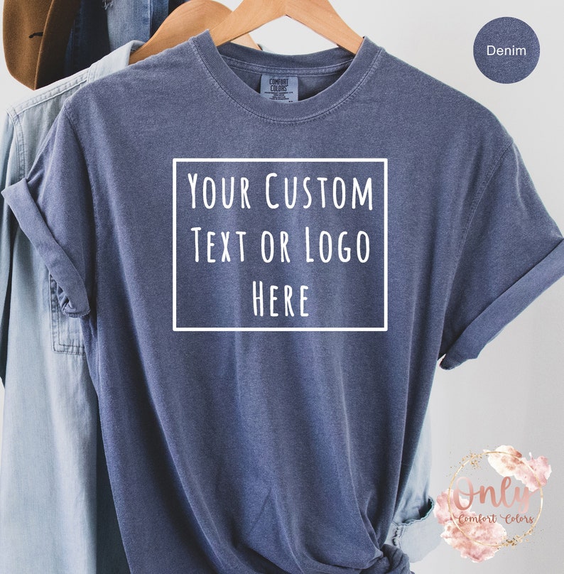 Create Your Own Shirt Comfort Colors Shirt Custom Logo - Etsy