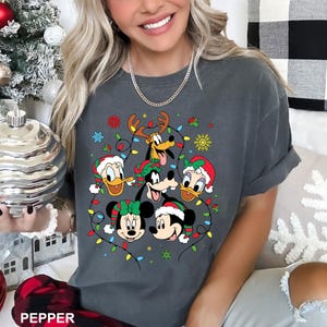 Disney Mickey And Friends Christmas Shirt, Disney Christmas Shirt, Disney Friends Christmas Shirt, Disney World, Comfort Colors Shirt 162211