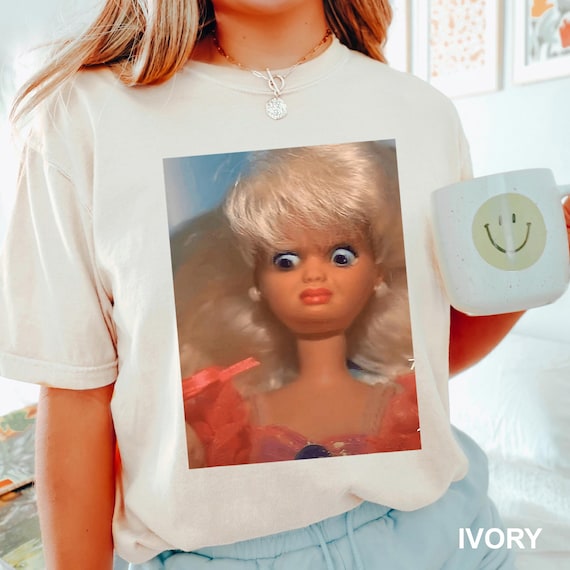 Disgusted Doll Face Shirt, Comfort Colors Meme Tee, Viral Internet Cringy Apparel  166065