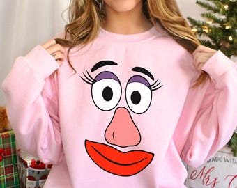 Mr Potato And Mrs Potato Sweatshirt, Disney Couples Sweatshirt, Toy Story Hoodie, Potato Face Hoodie, Family Matching Crewneck, 163879