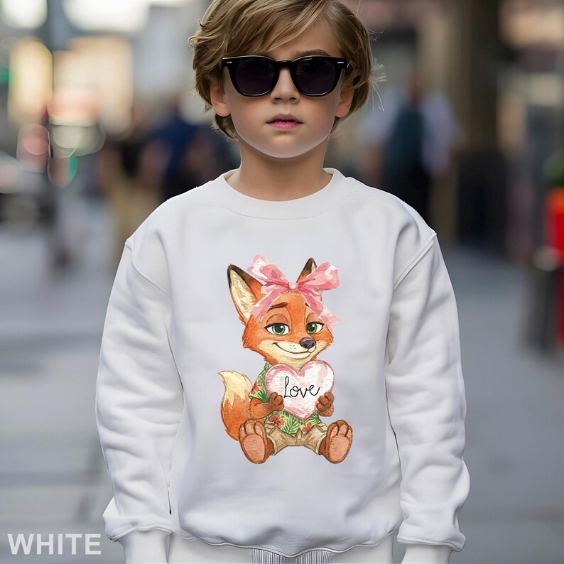 Watercolor Judy Hopps Nick Wilde Heart Sweatshirt, Valentine Zootopia Hoodie, Coquette Bow Zootopia Sweatshirt, Disney Love Crewneck 164491 bild 17