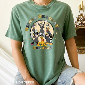Mickey And Friends Graduate Shirt, Comfort Colors, Graduate 2025 Shirt, Graduate Gift, Disney Graduate Shirt, Disney Grad Trip Shirt, 162758