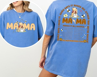 Winnie the Pooh Mama Shirt, Comfort Colors, Disneyland Mama Bear Trip Shirt, Mother Shirt, Mama Makes It All Happen Shirt, Pooh Mom 162560