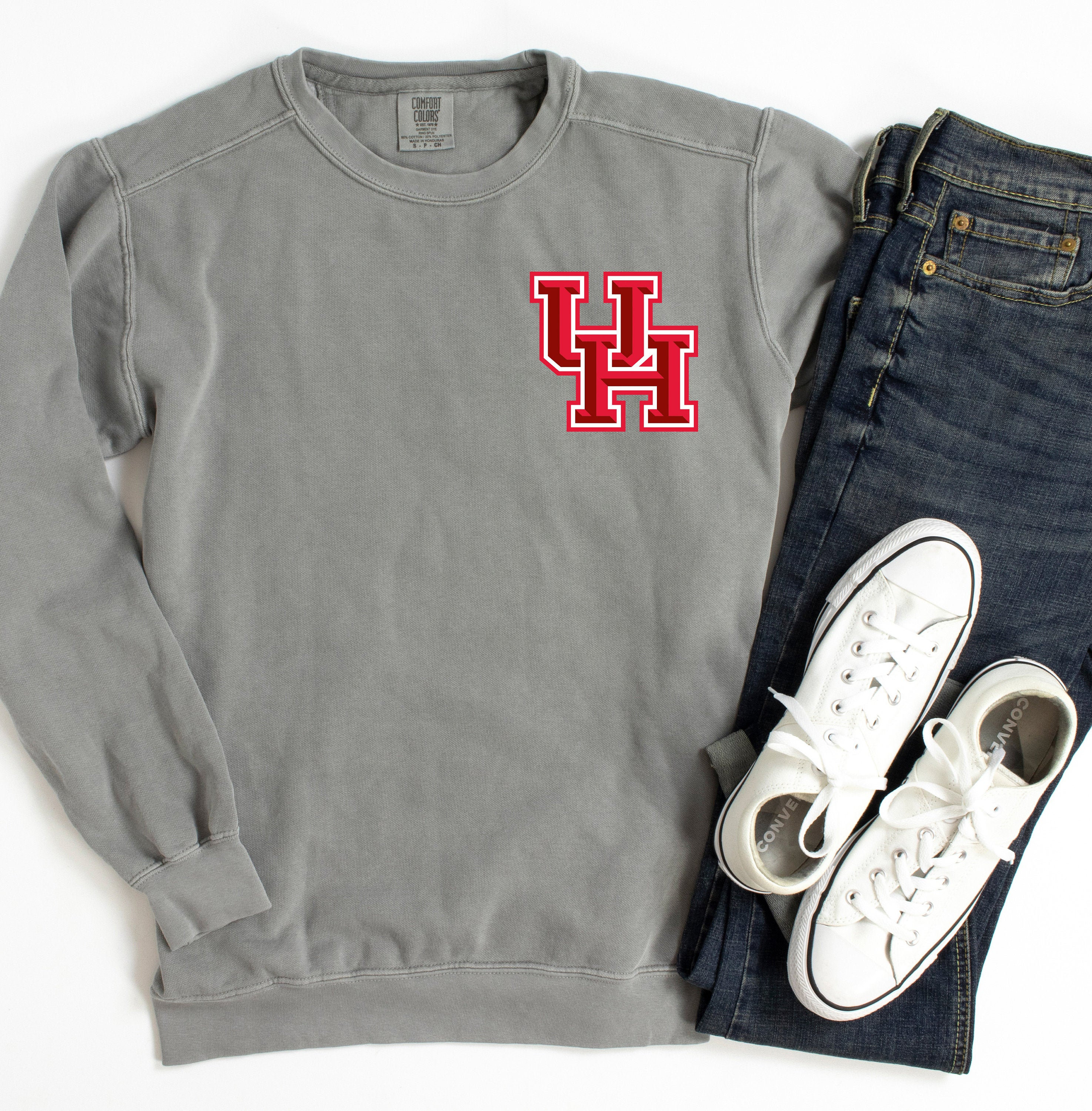 College Logo Sweatshirt University Logo Sweatshirt Comfort Etsy