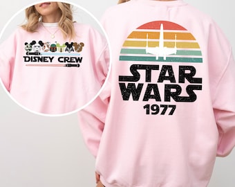 Star Wars Disney Crew Sweatshirt, Star Wars Family Sweatshirt, Mickey Ears Hoodie, Disney Star Wars Crewneck, Star Wars Squad Hoodie 163105