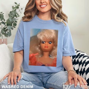 Disgusted Doll Face Shirt, Comfort Colors Meme Tee, Viral Internet Cringy Apparel image 16