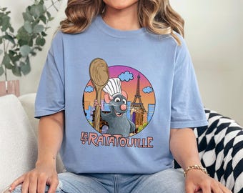 Disney Ratatouille Shirt, Comfort Colors, Disney Cute Mouse Shirt, Chef Remy Shirt, Pixar Ratatouille Shirt, Remy Gusteau's Shirt, 163014