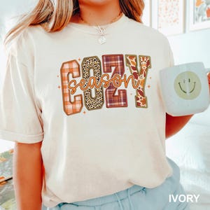 Cozy Season Shirt, Comfort Colors, Retro Fall Shirt, Get Cozy Shirt, Womens Fall Shirt, Fall Graphic Shirt, Autumn Season Shirt, 163844