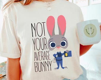 Disney Zootopia Judy Hopps Shirt, Comfort Colors Shirt, Zootopia Not Your Average Bunny Shirt, Disneyland Zootopia Police Shirt, 163860