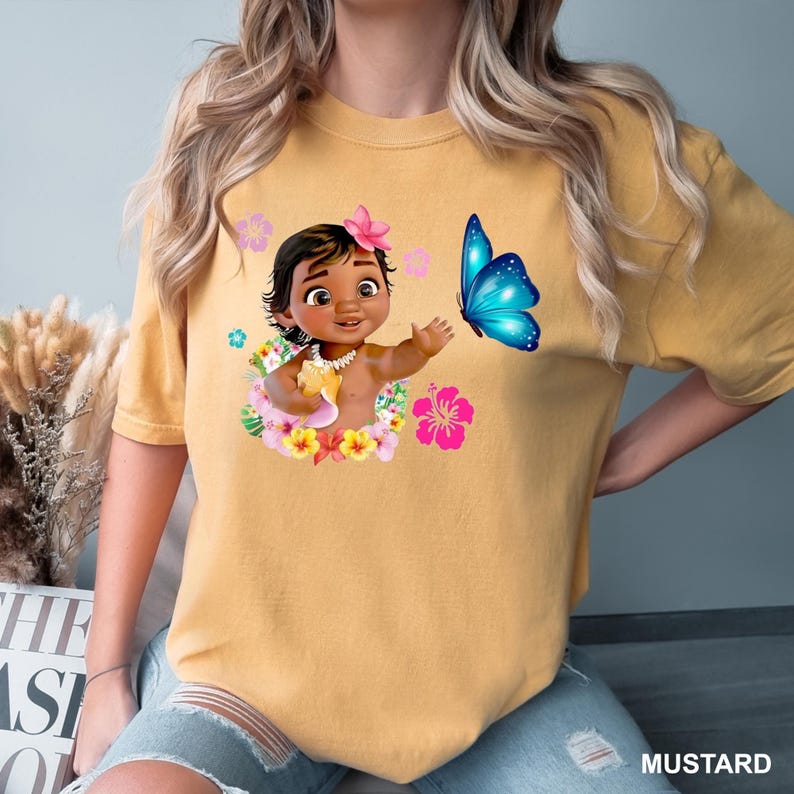 Baby Moana Shirt, Comfort Colors Moana Shirt, Disney Moana 2 Shirt