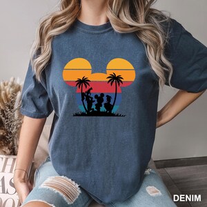 Mickey and Friends Beach Shirt, Comfort Colors, Disney Surfing Shirt, Disney Summer Vibes Tee, Disney Summer Vacation Shirt, 162938