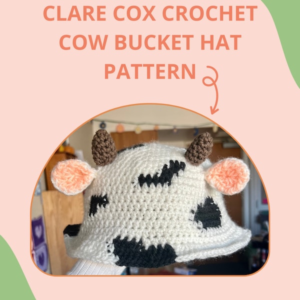 Cow Bucket Hat Crochet Pattern