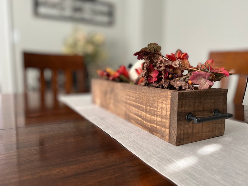 Rustic Farmhouse Wooden Tray Centerpiece Etsy