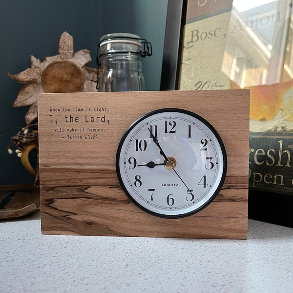 Reclaimed Wood Clock Etsy
