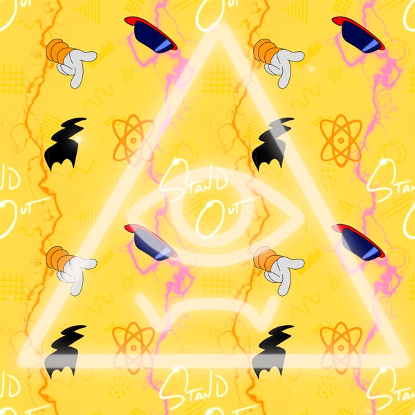 A Goofy Movie Powerline Stand Out Seamless Pattern For Fabric and Crafting