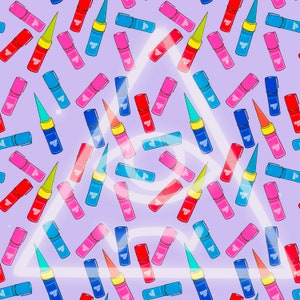 Push Pop Shanks Seamless Pattern for Fabric and Crafting