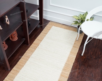 Handwoven Jute Rug, Rugs, Bohemian Braided Hemp Runner, Hemp Jute Rug,  Custom Size Rug