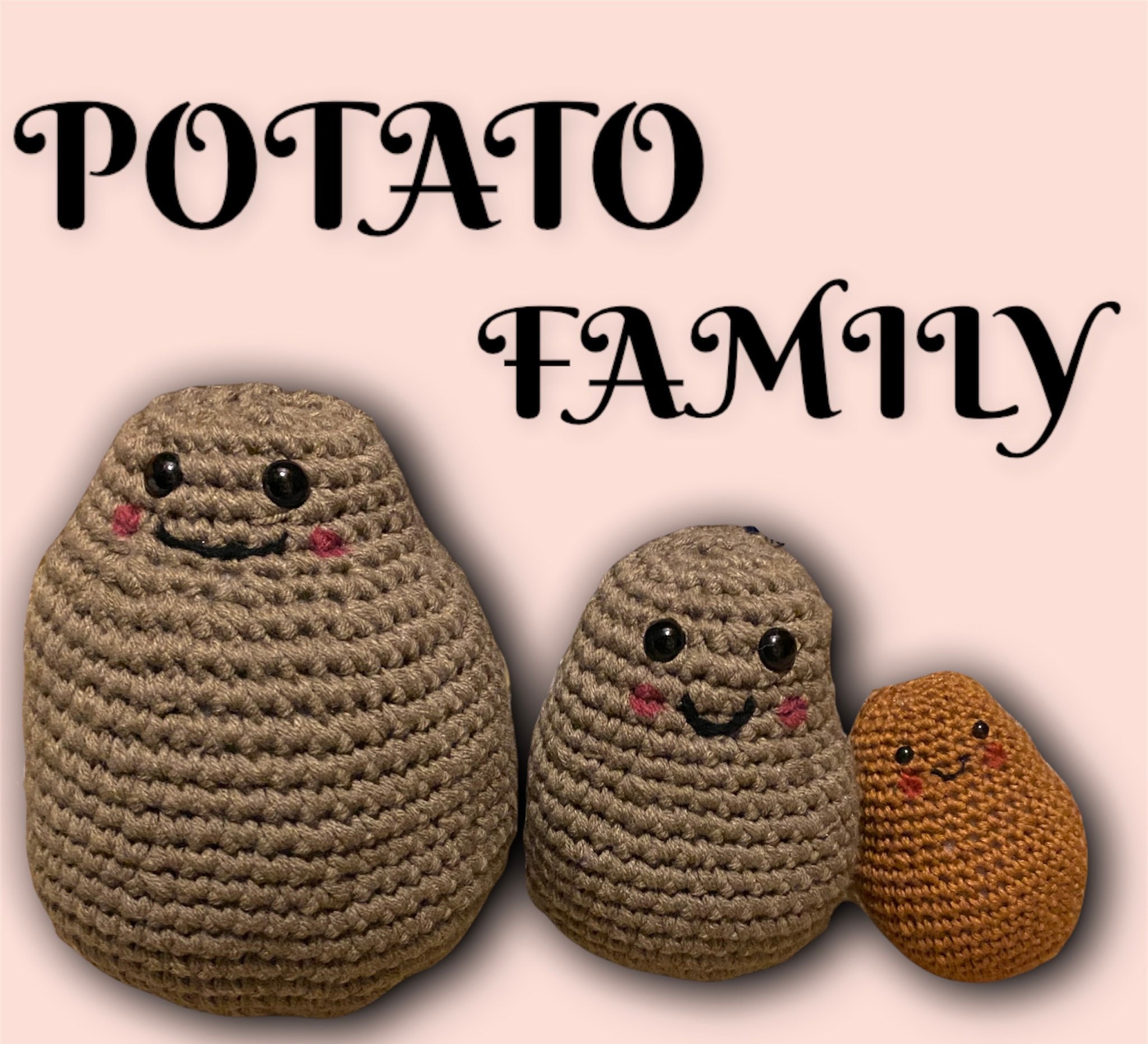 Positive Potato Amigurumi Crochet Pattern With Bonus Printables Digital  Download 