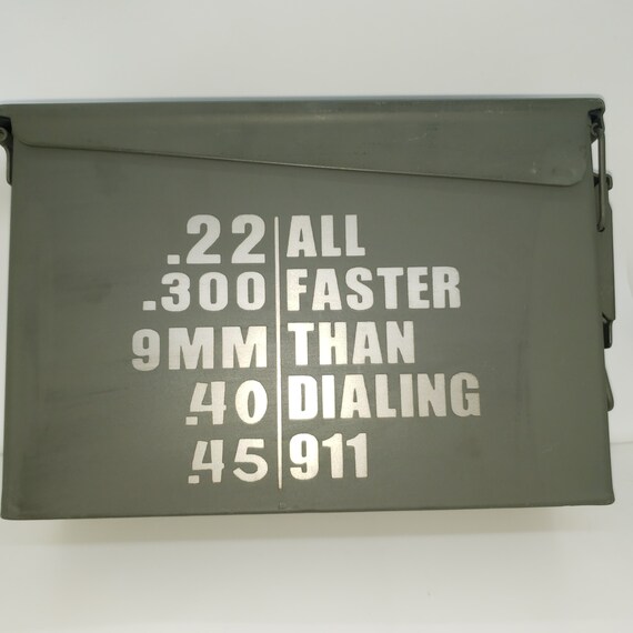 50 Cal. Ammo Can Laser Engraved Ammo Can Customized Ammo Etsy
