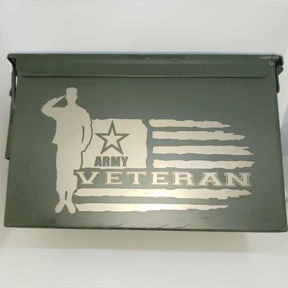 50 Cal. Ammo Can Laser Engraved Ammo Can Customized Ammo Etsy