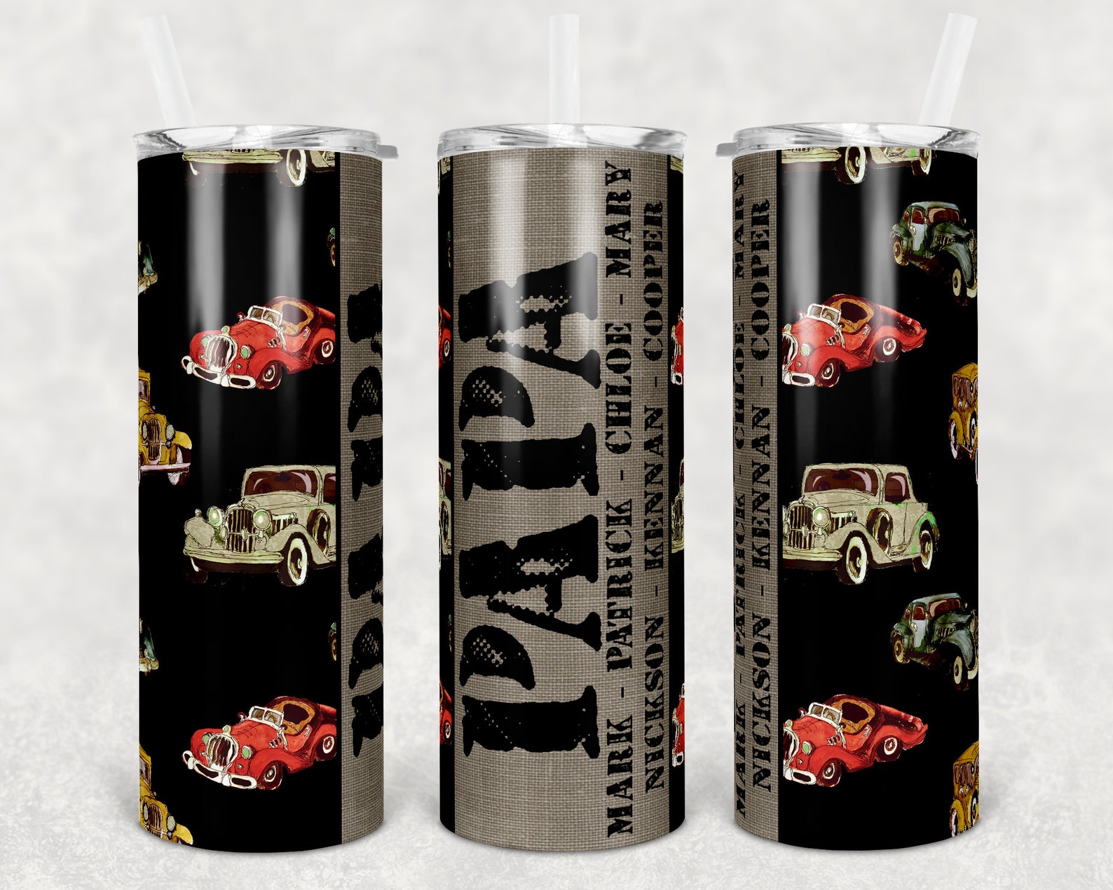 Classic Car Tumbler for DAD Stainless Steel Tumbler for Etsy