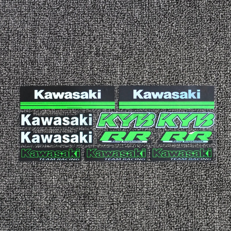 Motorcycle Kawasaki Helmet Sticker Side Panel Holographic Etsy