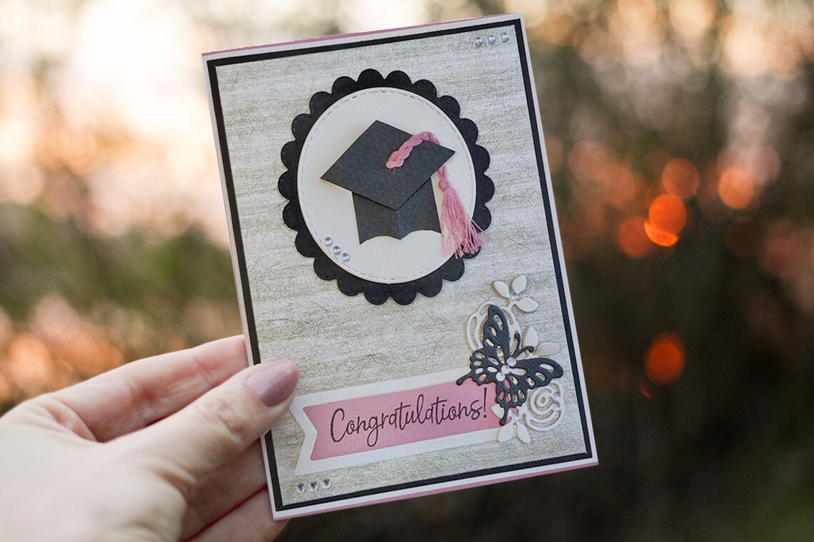 Handmade Congratulations Graduation Card Unique Design 3 Etsy