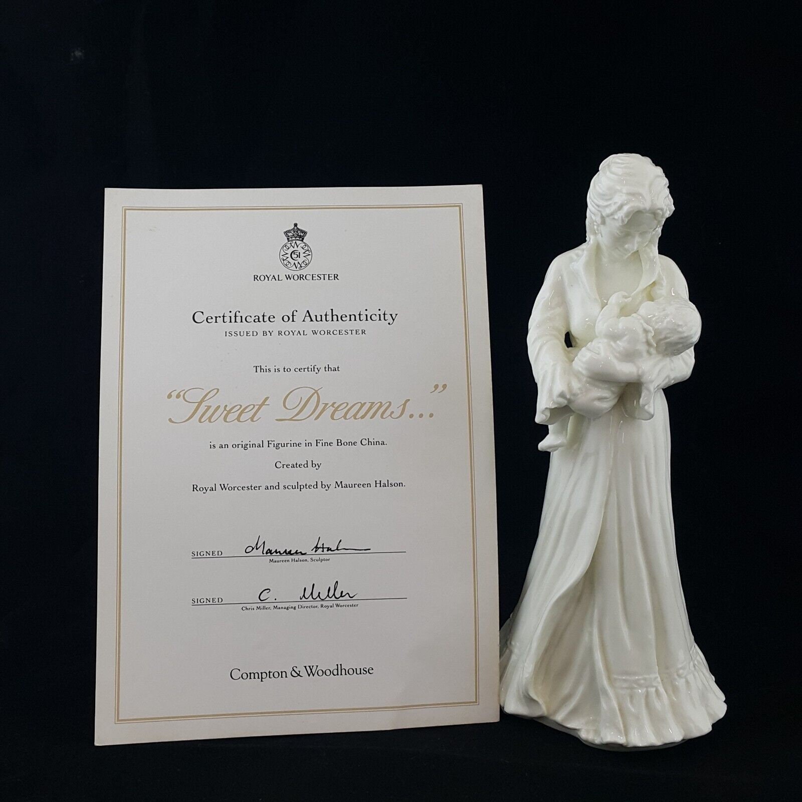 Royal Worcester Figurine Sweet Dreams With Coa damaged - Etsy Canada